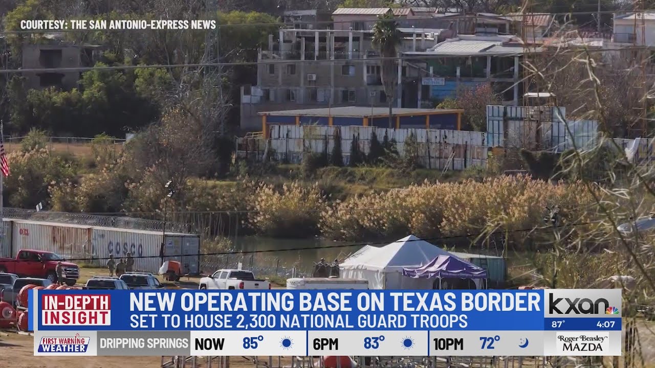 Border Report: New border base camp staffing up in Eagle Pass - YouTube
