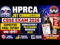 HPRCA JBT COMMISSION CBSE | NORMALIZATION मे कितने MARKS बढ़ते हैं?| क्या रहेगी CUT-OFF| Himrakshak🎯