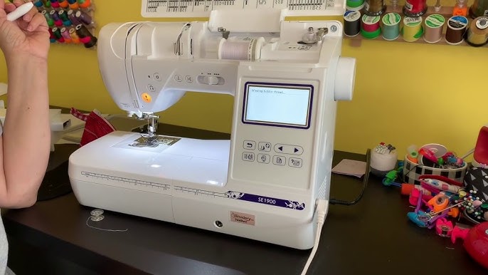 The first few minutes of guided setup for the Brother SE630 Sewing