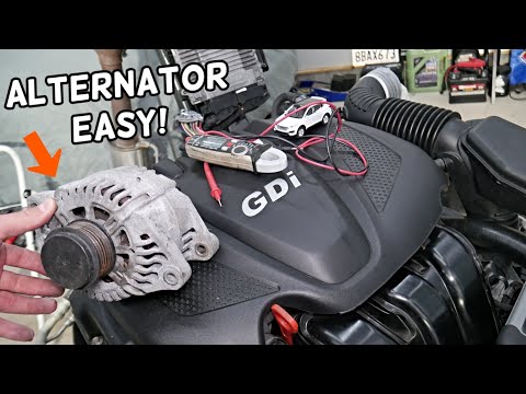 HYUNDAI SANTA FE ALTERNATOR REPLACEMENT REMOVAL