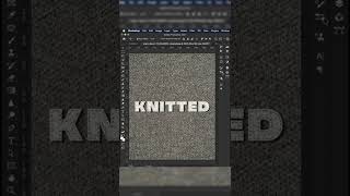 ‼️One-minute tutorial - Knitted Text Effect In Photoshop