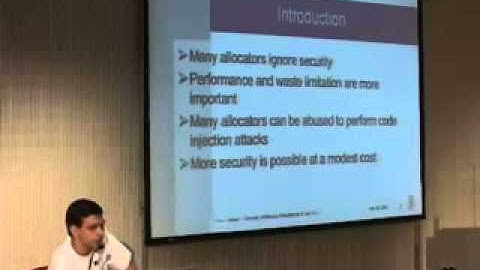 22C3  Memory allocator security