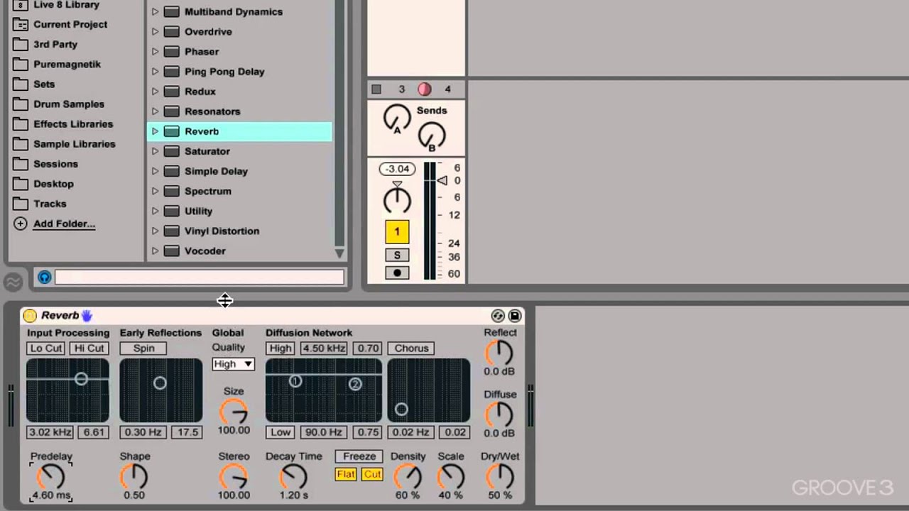 Early Reflections (Live 9 Reverb & Delay In Action) - YouTube