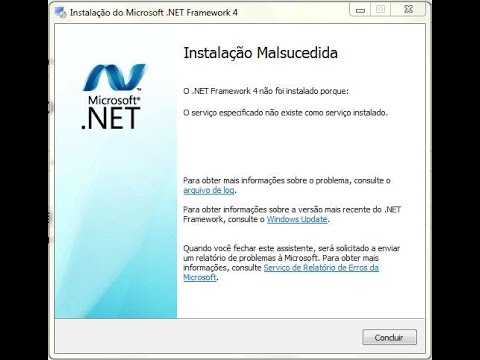 NET Framework 4.7.2 não foi instalado porque A instalação não foi bem-sucedida