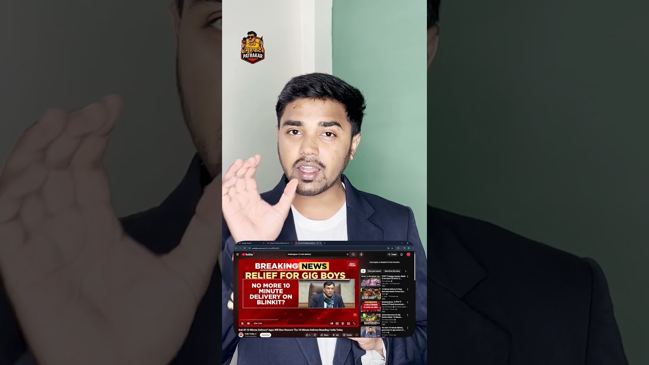 10 minutes delivery hui Ban❌ #blinkit #zepto #instamart #news #shorts #ytshorts #facts #viralshorts