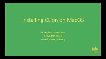 Toolchain Setup - Installing CLion on MacOS