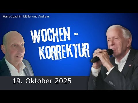 Willkommen zur Wochenkorrektur vom 19. Oktober 2025