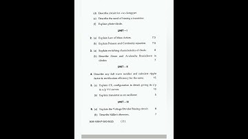 ELECTRONIC DEVICES 2022 BTECH 3RD SEM ECE PREVIOUS YEAR QUESTION PAPERS #mdu #btechquestionpaper