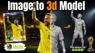 NEYMAR JR 3D MODEL Meshyai screenshot 2