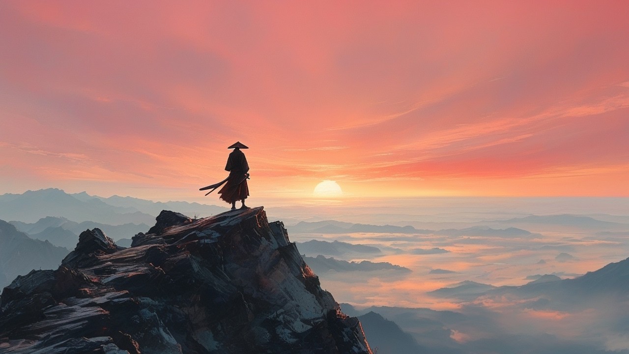 Kumo no Michi  雲の道 — Path of the Red Sky Warrior (2‑Hour Zen Mix)