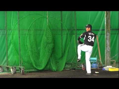 #34 久保康友　#12 渡辺亮　阪神タイガース 2013 宜野座村キャンプ