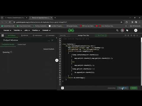 #9 GFG POTD solution | Remove all duplicates from a given string | problem of the day | 10-03-2024