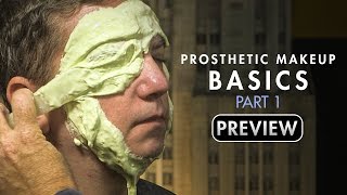 Prosthetic Makeup Basics  Gelatin Facial Appliances Part 1  PREVIEW