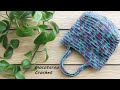 エコアンダリヤの段染め3玉で編んでみました。かぎ針編みバッグ