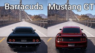 NFS Payback - Plymouth Barracuda vs Ford Mustang GT - Drag Race