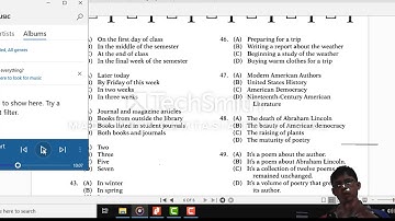 Listening Comprehension Part C video 1 of 2