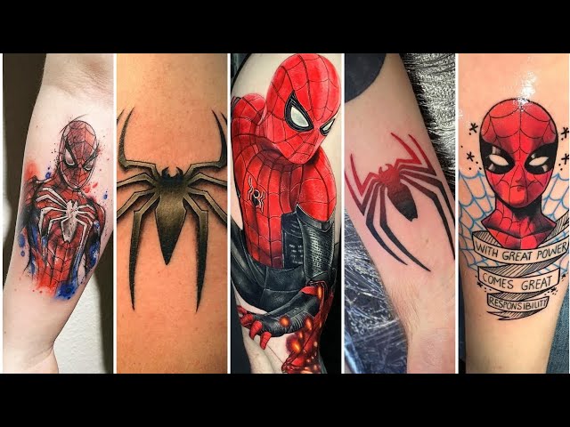 Spider web temporary tattoo on hand🕸#tattoo #viral #spiderman - YouTube