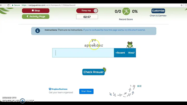 Conjuguemos.com Tutorial