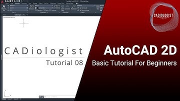 AutoCAD 2D Basic Tutorial For Beginners: Part 8 of 20