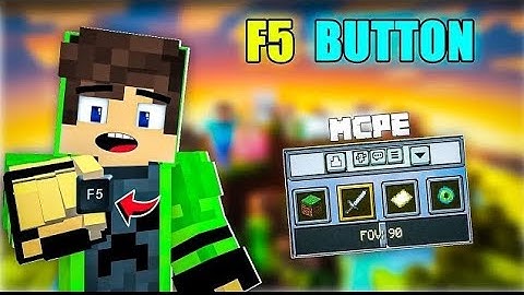 F5 Button Addon For Minecraft PE 1.21.23 | F5 Button One click Perspective view change