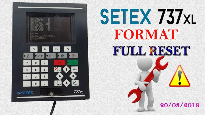 SETEX 737xL operating monitor format full reset