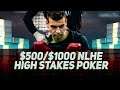 $500/$1000 NLH Addamo | fish2013 | Papadakis | AvtomobilYK High Stakes Poker