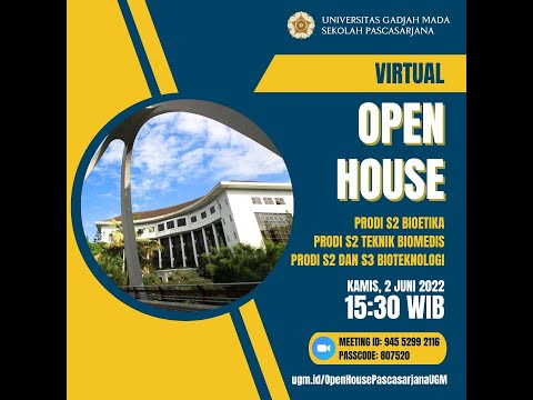 Open House Program Studi Sekolah Pascasarjana UGM 2 Juni 2022