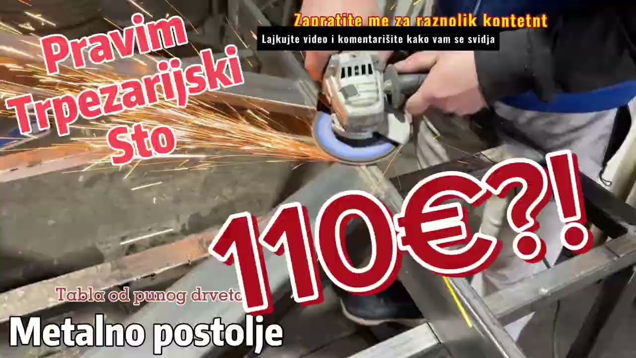 Sto od metala kompletna izrada