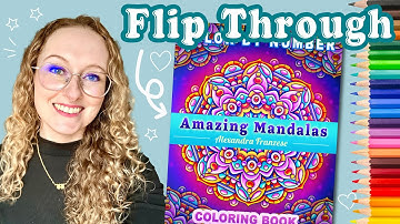 Coloring Book Flip Through - Color By Number Amazing Mandalas - Alexandra Franzese