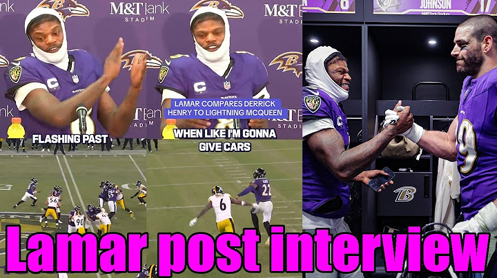 Lamar Jackson hilariously gives post-game interview after Ravens' Wild Card win