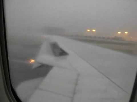 Crazy dangerous takeoff 767 in severe storm!!