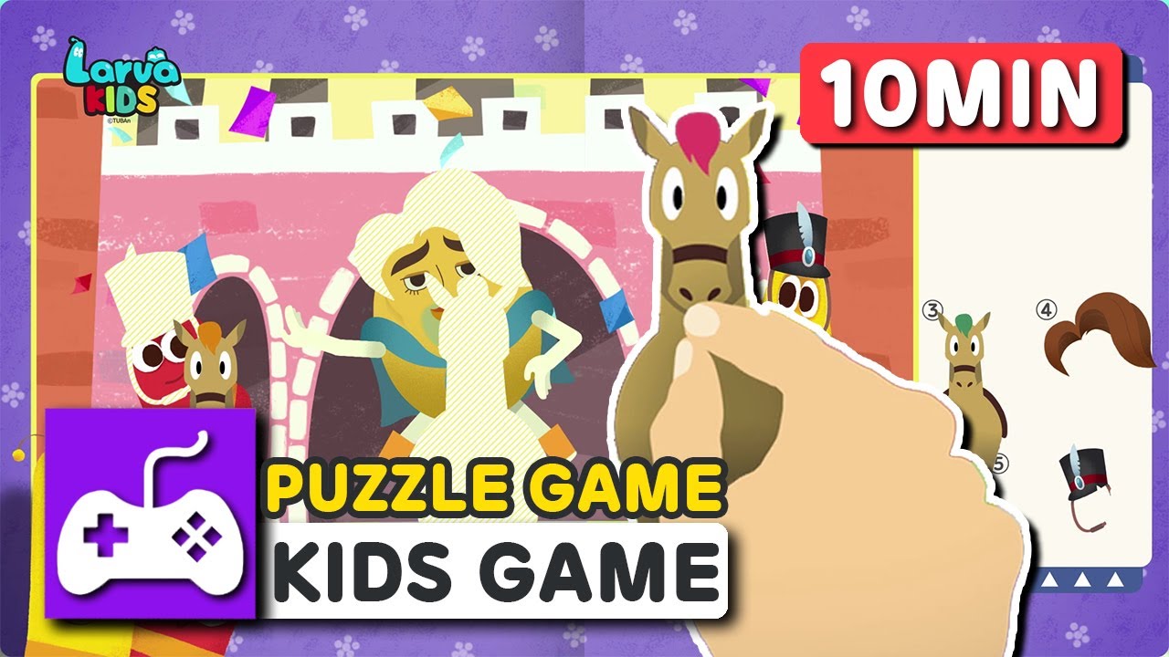 ⁣Larva KIDS | Puzzle | STICKER BOOK | DIY GAME | GAME COMPILATION