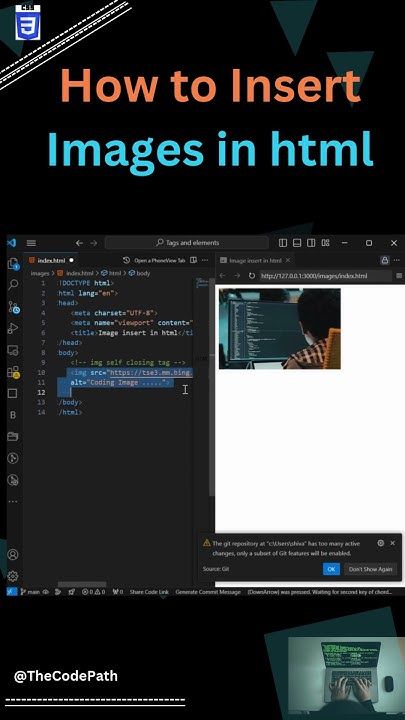 How to Insert an Image in HTML | HTML img Tag #Tutorial || #html5 #css ...