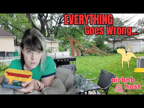 Everything Goes Wrong... Downed Trees and Dog Pee | Carlisle, PA | Airbnb Hosting