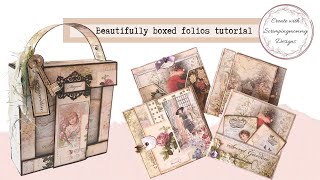 #secretgarden Beautifully boxed folios tutorial