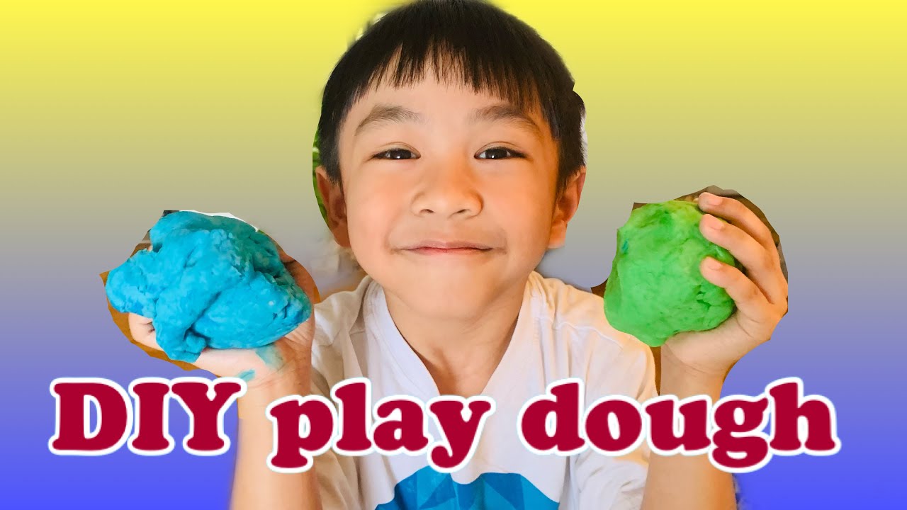 How to make play dough DIY homemade play dough with jacob YouTube
