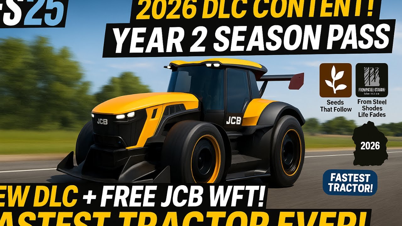 Farming Simulator 25 YEAR 2 Season Pass Review (2026) JCB WFT Tractor ...