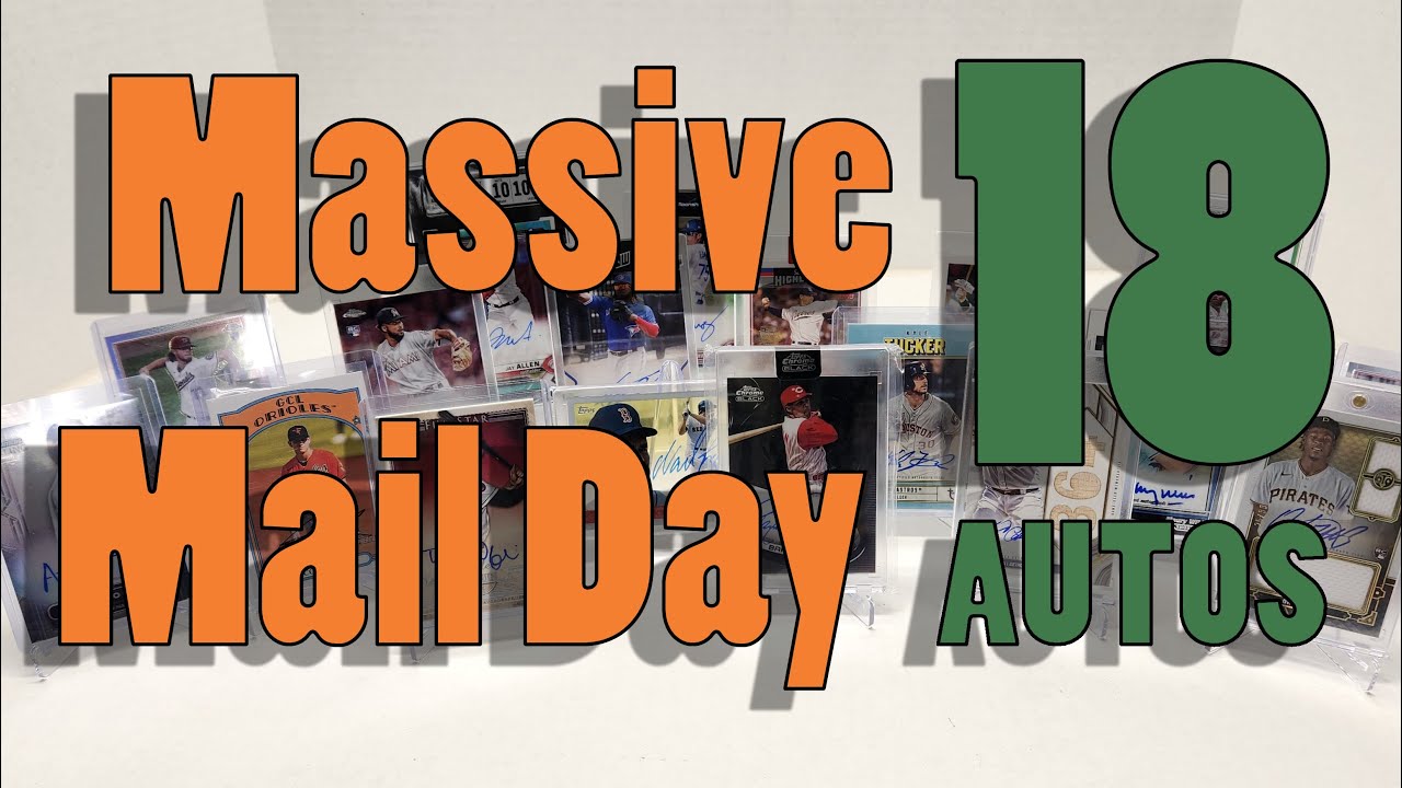 Massive Mail Day Filled with Nothing but Autographed Sports Cards How