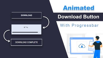 Animated Download Button with Progress Bar in HTML CSS and JavaScript