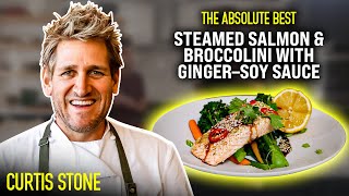 The Absolute BEST Steamed Salmon & Broccolini in Ginger Soy Sauce | Curtis Stone