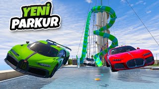 🌊 Bugatti Ailesi Arabalar Yeni Kaydıraklı Havuz Parkurunda 🌊 GTA 5