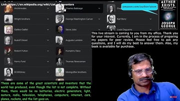 New Physics by Joseph George | Live Streaming | You can Ask Questions