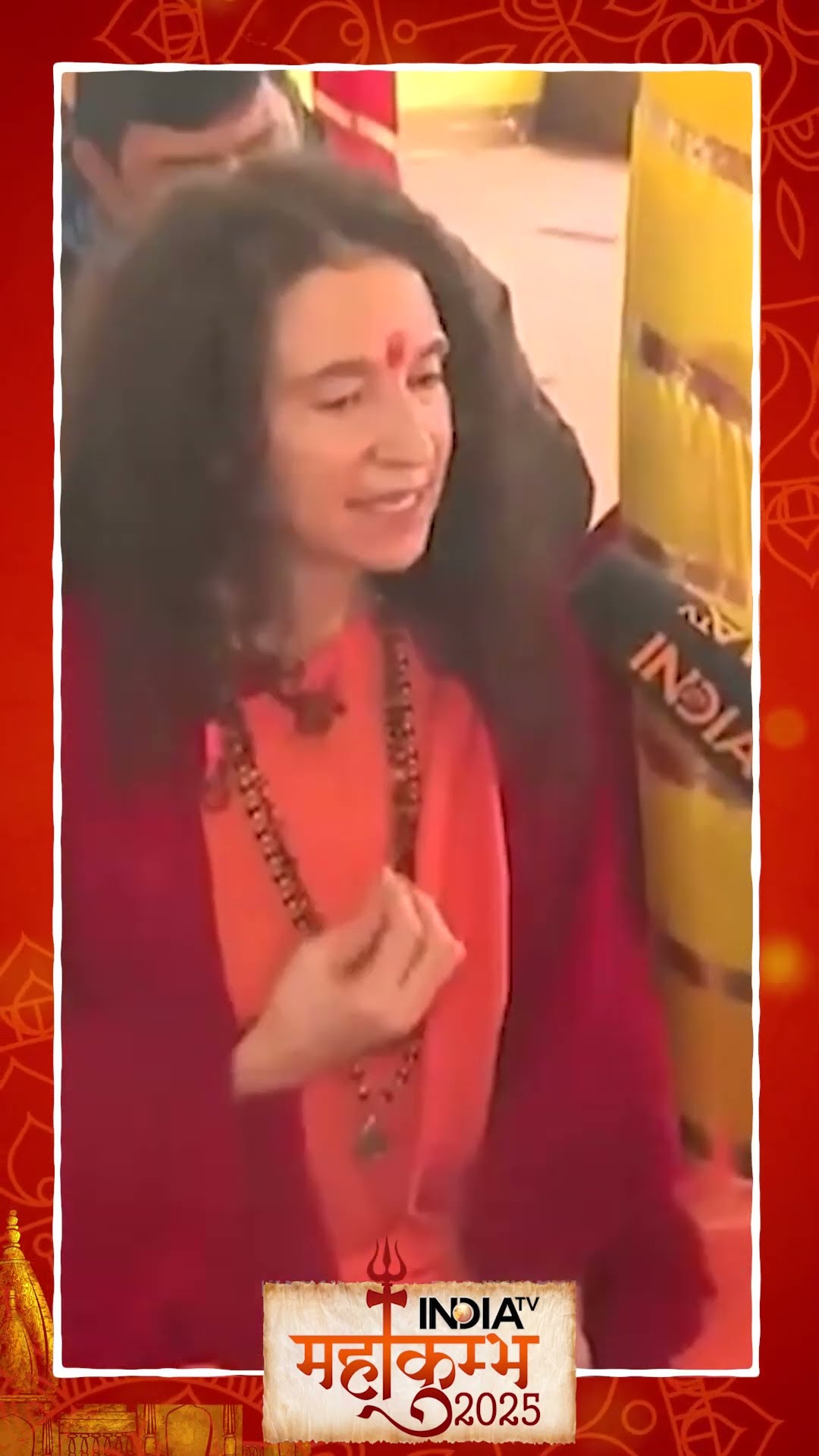 #mahakumbh2025 में #america से पहुंची साध्वी #paryagraj #mahakumbh2025prayagraj