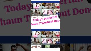 Today's amazing fantastic Shaunt T workout done with energetic Family