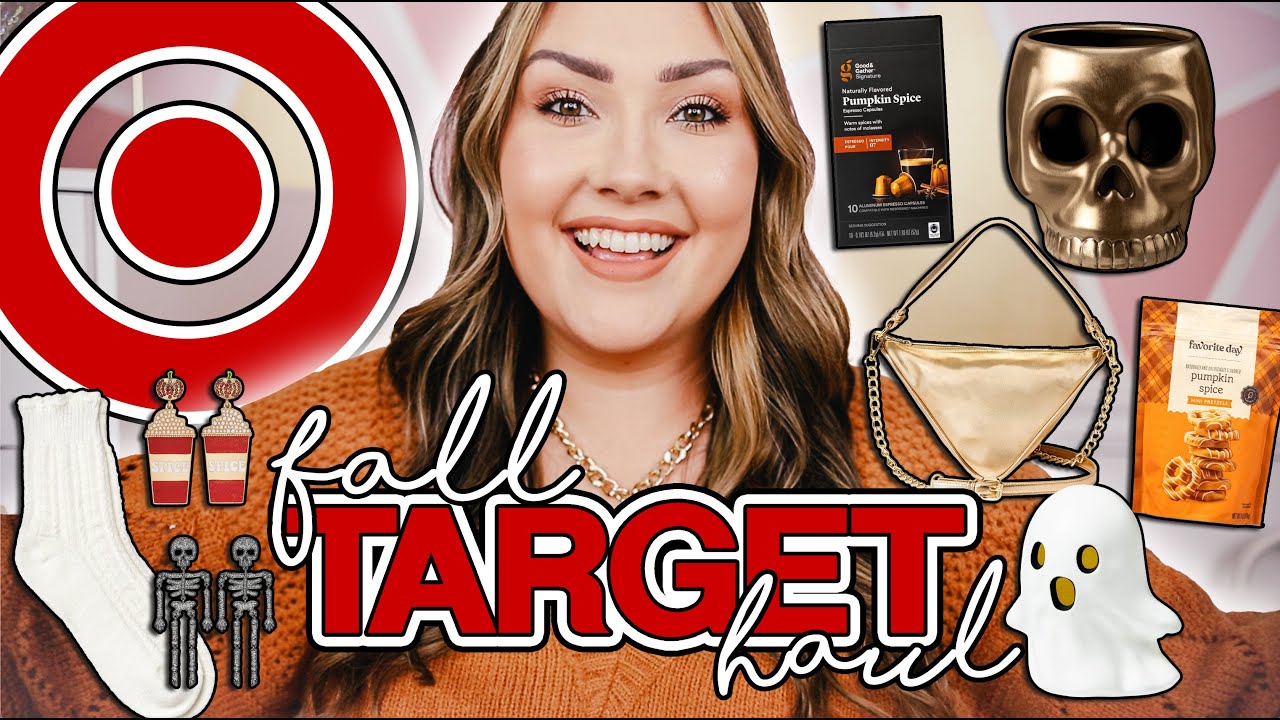 HUGE TARGET FALL HAUL pumpkin spice, halloween goodies, clothes