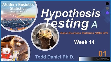 Introduction to Hypothesis Testing for Business Statistics (Week 14A)