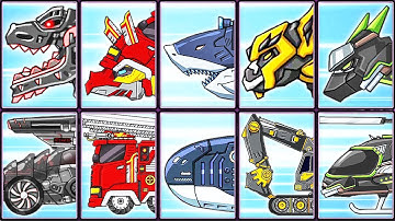 Dino Robot Corps - 5 Transformers | Eftsei Gaming