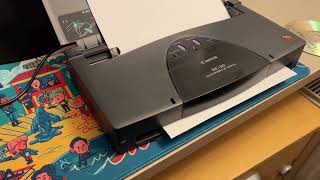 Portable printing from the 90s. And it works!