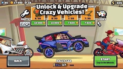 Hill Climb Racing Gameplay Walkthrough Part 1 - All Vehicles/Stages (iOS, Android)