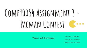 Comp90054 Pacman Contest AI-Geniuses